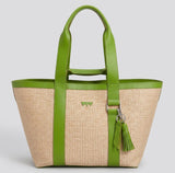 Hay Bag Medium Raffia - Grün