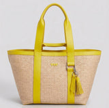 Hay Bag Medium Raffia - Yellow