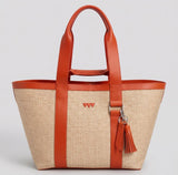 Hay Bag Medium Raffia - Orange