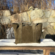 Hay Bag Medium Suede - Green