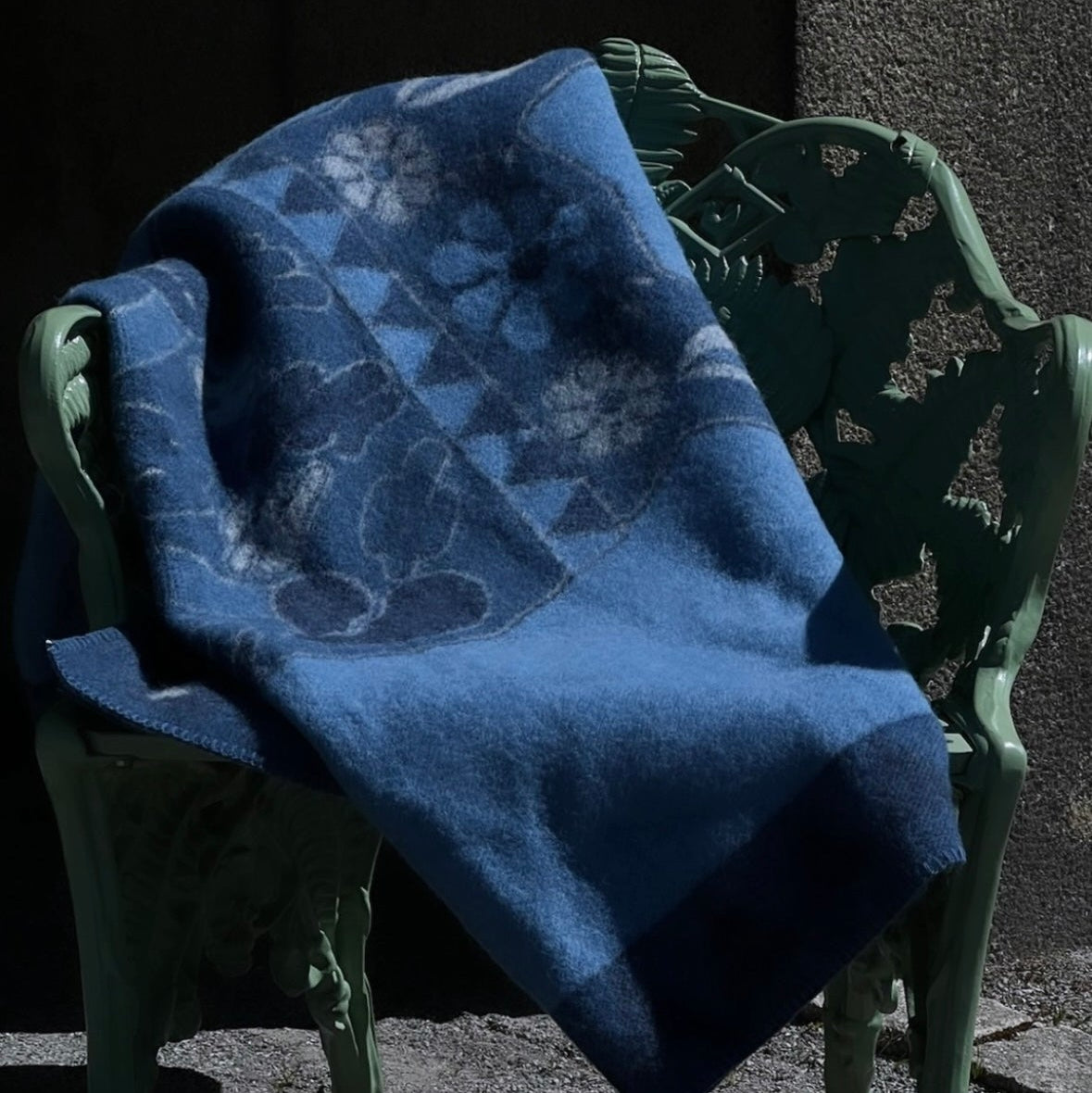 Horse Lovers Unite Wool Blanket - Blue