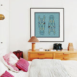 Affiche Horse Lovers Unite - Bleu