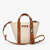 Hay Bag Mini - Canvas & Brown leather
