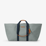 Canvas Hay Bag Large – grauer Canvas & Blau