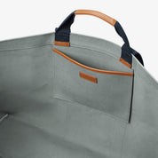 Canvas Hay Bag Large – grauer Canvas & Blau