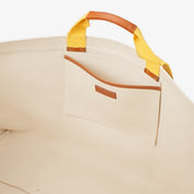 Hay Bag Large Canvas - Off White & Gul