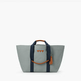 Canvas Hay Bag Medium – Grau & Blau