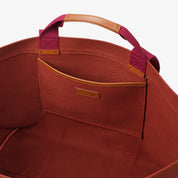 Hay Bag Medium Canvas – Rostrot & Burgunderrot