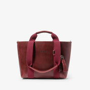 Hay Bag Small Pull Up Leather - Burgundy