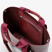 Hay Bag Small Pull Up Leather - Burgundy