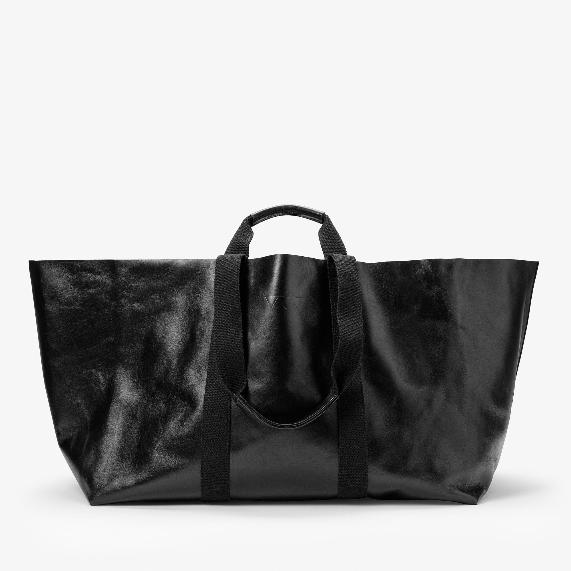 Hay Bag Large - Black Leather