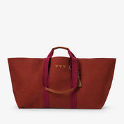 Hay Bag Large Canvas - Roströd & Vinröd