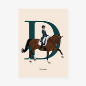 Poster Letter D - Dressage