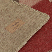 Sharktooth Wool Blanket Large - Burgundy