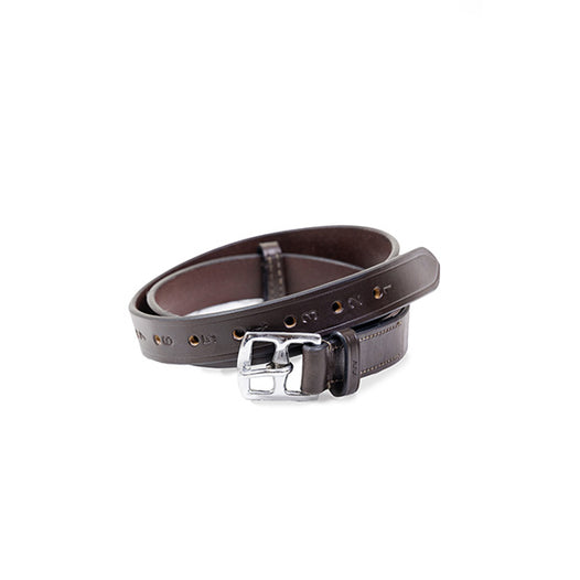 Stirrup Leather Belt - Dark brown