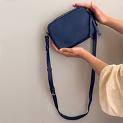 Double Zip Crossbody Bag - Blue