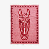 Couverture en laine Horse Lovers Unite - Rose