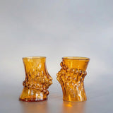 PONY par Hanna Hansdotter, Petits verres, Ambre - Lot de 2