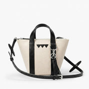 Hay Bag Mini - Canvas with Black leather