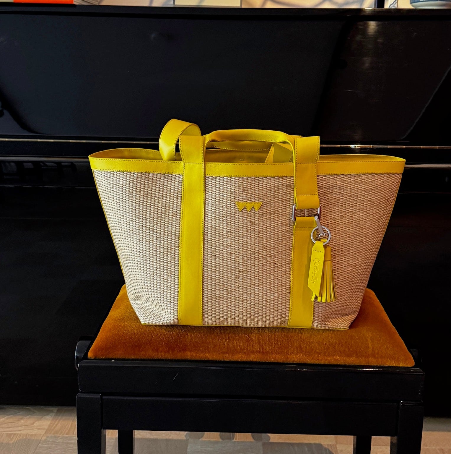 Hay Bag Medium Raffia - Gul