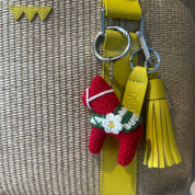 Dala Horse Crochet Bag Charm