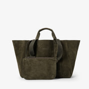 Hay Bag Medium Suede - Green