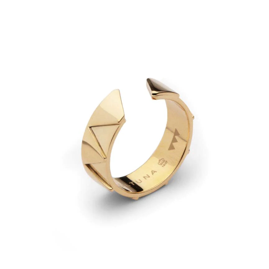 Skultuna x GtG Sharktooth Ring Wide - Gold