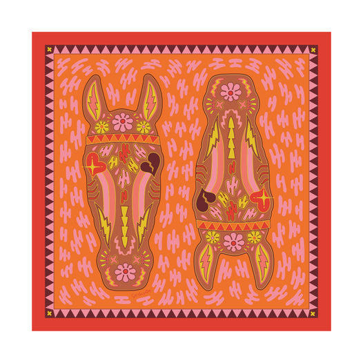 Horse Lovers Unite Silk Scarf
