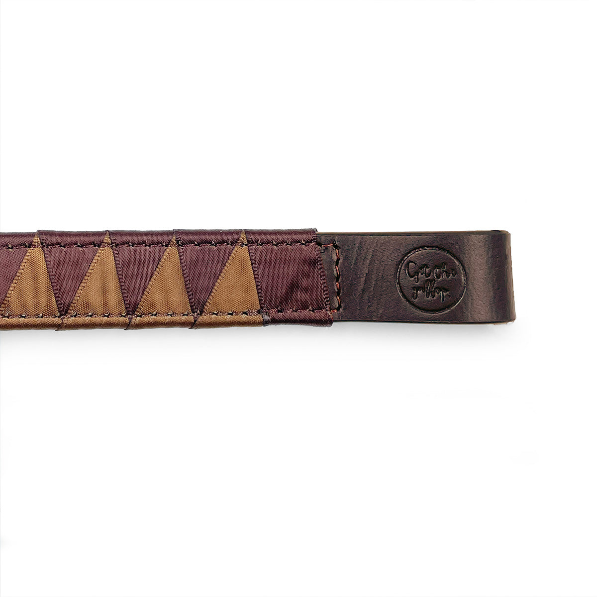 Sharktooth Retro Browband Brown Leather