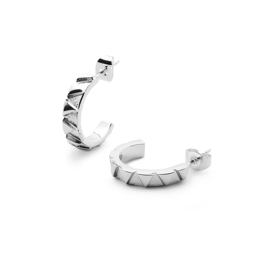 Skultuna x GtG Sharktooth Earrings - Silver