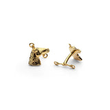 Skultuna x Get the Gallop Horse Cufflinks Goldplated