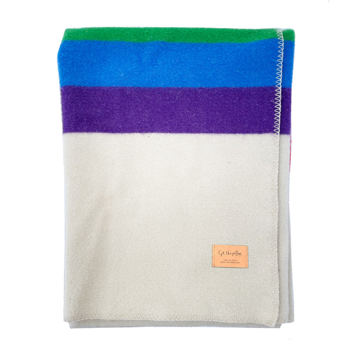 Rainbow Wool Blanket