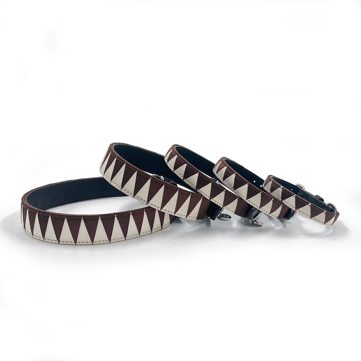 Sharktooth Dog Collar Satin