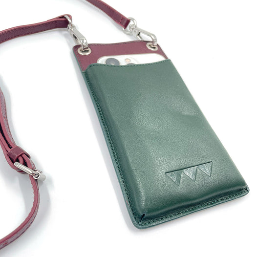 Crossbody Phone Bag in Leather